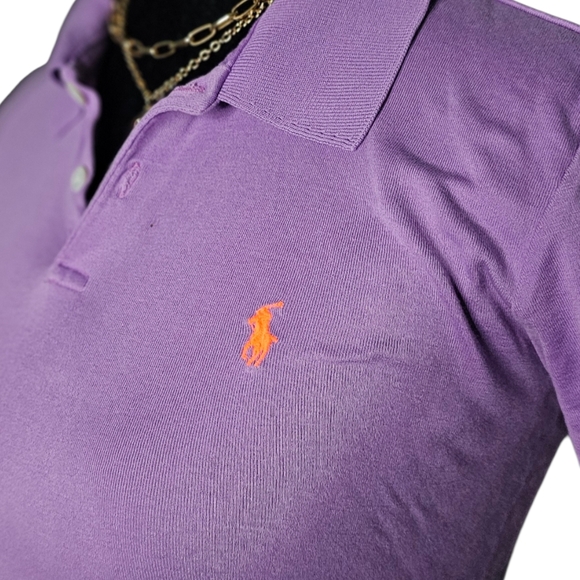 Ralph Lauren Purple Short Sleeve Polo - Picture 3 of 7